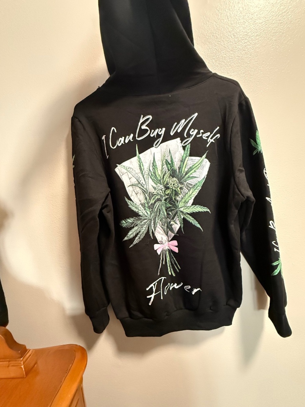 Medium women’s weekend warrior I can buy myself flower hoodie